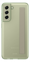 Pouzdro Samsung (EF-XG990CM) Slim Strap Cover pro Samsung Galaxy S21 FE zelené