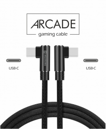 Datový kabel Swissten Arcade textilní USB-C/USB-C 1.2 m černý