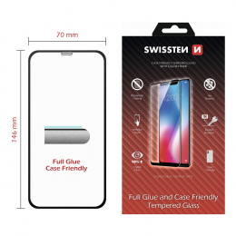 Tvrzené sklo Swissten Full Glue Case Friendly pro Apple iPhone XR/11 černé