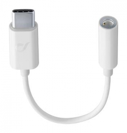 Cellularline adaptér USB-C na 3.5mm jack bílý