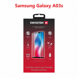 Tvrzené sklo Swissten Full Glue Color Frame pro Samsung Galaxy A03s černé