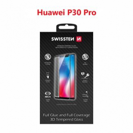 Swissten Tvrzené Sklo 3D H pro Huawei P30 Pro černé