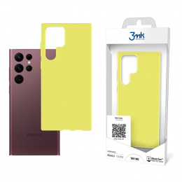 Pouzdro 3mk Matt Case pro Samsung Galaxy S22 Ultra žluté