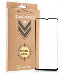 Tvrzené sklo Tactical Glass Shield 5D pro Realme C21 černé