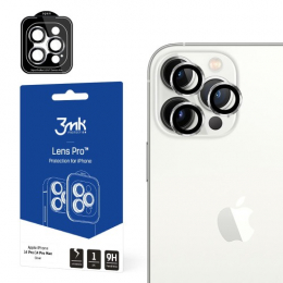 Tvrzené sklo 3mk Lens Pro určené pro Apple iPhone 14 Pro / 14 Pro MAX stříbrné 