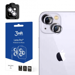 Tvrzené sklo 3mk Lens Pro určené pro Apple iPhone 14 fialové