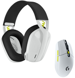 Headset Logitech Wireless Gaming Combo (981-00112) bílý