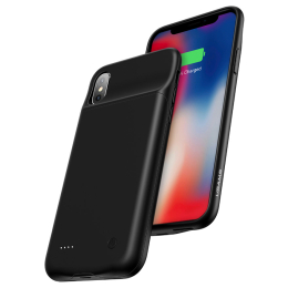 Pouzdro USAMS US-CD34 s powerbankou 3200 mAh pro iPhone X/Xs černé