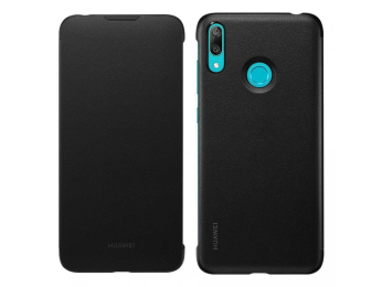 Pouzdro Huawei PU Flip Cover pro Huawei Y7 2019 černé