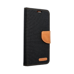 Pouzdro Fancy Canvas Book pro Samsung Galaxy A6 2018 černé