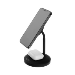 Bezdrátová nabíječka FIXED (FIXMSD-BK) MagStand (MagSafe) 15 + 5 W černá