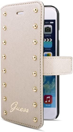 Pouzdro Guess (GUFLBKP6LSAC) Folio pro Apple iPhone 6 Plus béžové