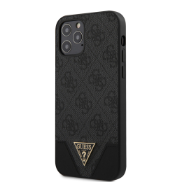 Pouzdro Guess (GUHCP12MPU4GHBK) Triangle pro Apple iPhone 12/12 Pro šedé