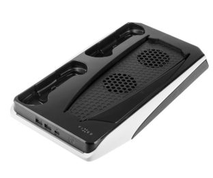 Nabíjecí stanice FIXED (FIXPS5-MCS-BW) s chlazením pro Playstation 5 černo-bílá