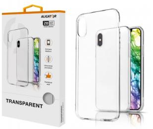 Pouzdro Aligator Transparent pro Xiaomi Redmi Note 9 Pro čiré