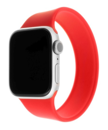 Řemínek FIXED (FIXESST-436-XS-RD) Silicone Strap pro Apple Watch 38/40/41 mm velikost XS červený
