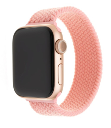 Řemínek FIXED (FIXENST-436-XS-PI) Elastický Nylon pro Apple Watch 38/40/41 mm velikost XS růžový