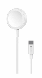 Nabíjecí kabel Swissten pro chytré hodinky (USB-C) Apple Watch (1 až 8 generace vč. Watch Ultra) bílý