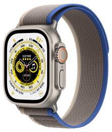 Apple Watch Ultra (MNHL3CS/A) 49mm (trailový tah) Titanium Blue/Grey (S/M)
