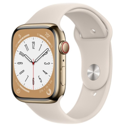 Apple Watch S8 Cell/41mm/Gold/Sport Band/Starlight