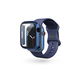 Pouzdro Epico (63310151600001) Glass Case pro Apple Watch Series 7/8/9 41mm modré