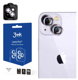 3mk Lens Pro ochranná sklíčka fotoaparátu pro iPhone 15 Plus růžová