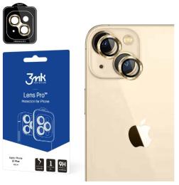 3mk Lens Pro ochranná sklíčka fotoaparátu pro iPhone 15 Plus žlutá