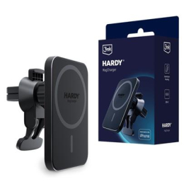 Držák do auta 3mk Hardy MagCharger 15W Qi černý