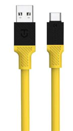 Nabíjecí a datový kabel Tactical Fat Man USB-A/USB-C 1m žlutý