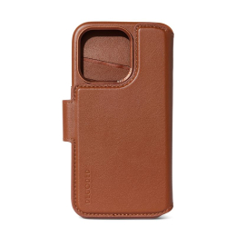 Pouzdro Decoded (D24IPO15PDW5TN) Leather Wallet Detachable pro Apple iPhone 15 Pro hnědé