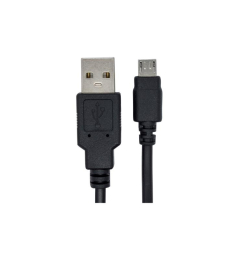 Datový kabel HAMMER s MicroUSB portem pro outdoor telefony 80cm černý