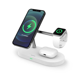 Bezdrátová nabíječka 3v1 Epico Spello MagSafe bílá