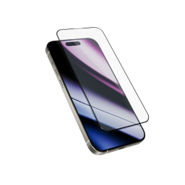 Tvrzené sklo Epico ImpactBuffer 3D s aplikačním rámečkem pro iPhone 13 Pro/13/14/16e černé