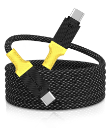 Datový kabel Tactical MagRope USB-C/USB-C 1m černo-žlutý