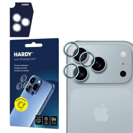 Ochranné sklo kamery 3mk HARDY® Lens Protection Pro™ iPhone 17 Pro/17 Pro MAX modré