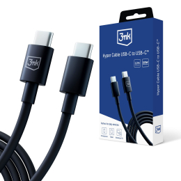 Datový kabel 3mk Hyper Cable USB-C/USB-C 100W 1.2m černý