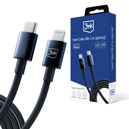 Datový kabel 3mk Hyper USB-C/Lightning 1.2m 20W černý