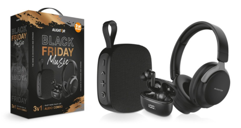 Aligator Audio Combo 3v1 (set sluchátek a reproduktoru)