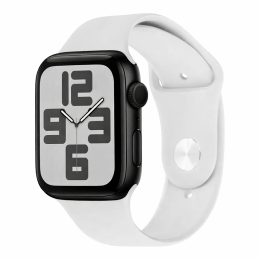 Apple Watch Series 7 41mm GPS černé tělo/bílý řemínek