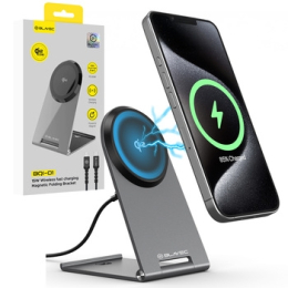 Bezdrátová nabíječka Blavec (BQI01-QI2MS) 15W stříbrná