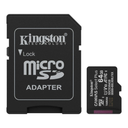 Paměťová karta Kingston Canva SelectPlus Gen3 64GB 100MB/s s adaptérem