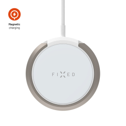 Bezdrátová nabíječka FIXED (MagPad) s podporou MagSafe 15W bílá
