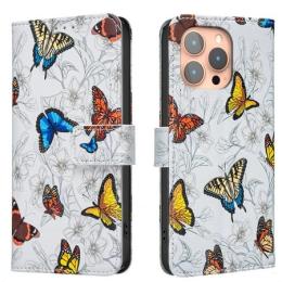 Pouzdro CaseMe Binfen Painted (motýl) pro Samsung Galaxy A57 bílé