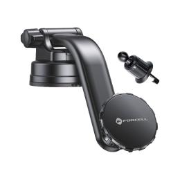 Držák do auta Forcell F-Grip MagLuxe na čelní sklo/palubku černý