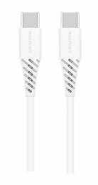 Nabíjecí kabel Swissten USB-C/USB-C PD 5A (100W) 2.5m bílý