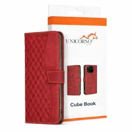 Pouzdro Cube Book pro Samsung Galaxy A16 (4G/5G) červené