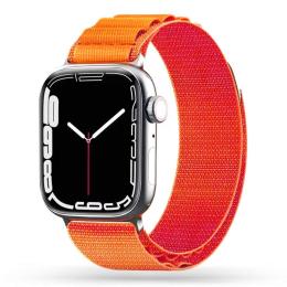 Řemínek TECH-PROTECT NYLON Apple Watch 8/9/10/11/SE/Ultra oranžový
