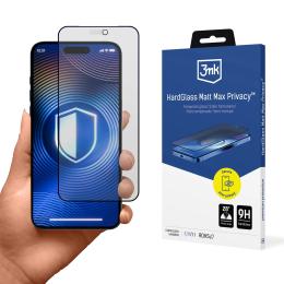 Ochranné sklo 3mk HardGlass Matt MAX Privacy pro iPhone 18 Pro MAX černé