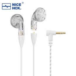 Sluchátka NICEHCK YDX 3.5mm jack s mikrofonem šedá