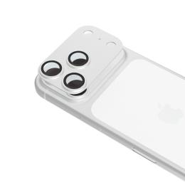 Ochranné sklo kamera + kamera islandu pro iPhone 18 Pro s aplikátorem stříbrné